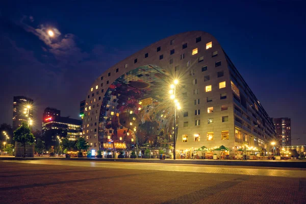 Rotterdam Netherlands May 2018 Markthal Market Hall Residential Office Building — Stock Photo, Image