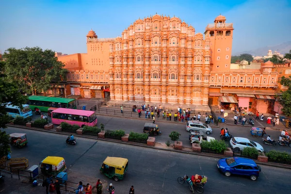 Jaipur Ινδία Νοεμβρίου 2019 Διάσημο Ορόσημο Hawa Mahal Palace Winds — Φωτογραφία Αρχείου
