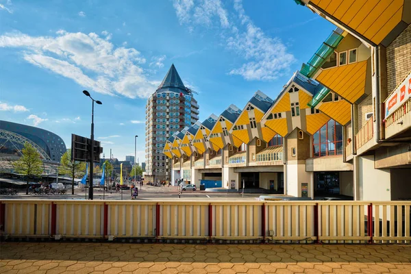 Rotterdam Nederland Mei 2017 Kubus Huizen Innovatieve Kubusvormige Huizen Ontworpen — Stockfoto