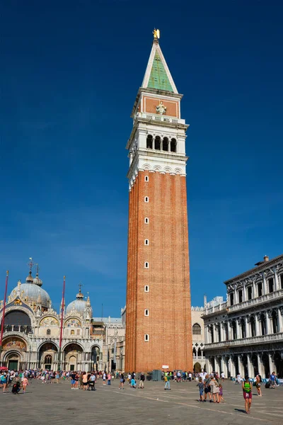 Venice Italië Juli 2019 Mark Basiliek San Marco Plein Met — Stockfoto