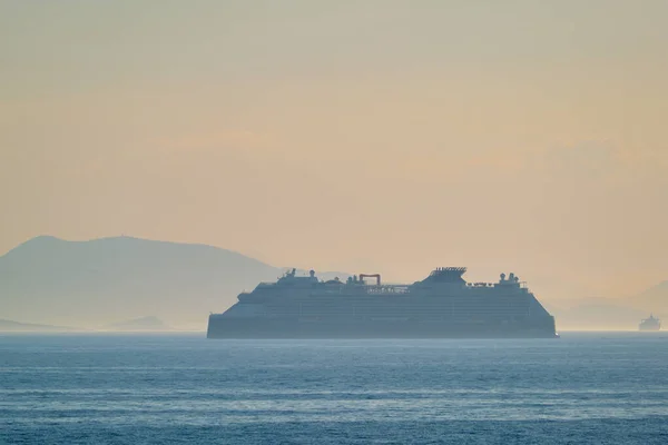 Aegean Sea Greece May 2019 Cruise Liner Ship Edge Celebrity — 图库照片