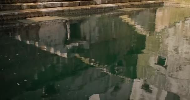Vattenförråd Inne Toorji Jhalra Baoli Stepwell Vattenkällorna Jodhpur Rajasthan Indien — Stockvideo