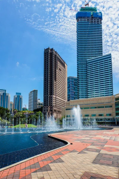 Панорама Центрального Ділового Району Куала Лумпурі Малайзія — стокове фото