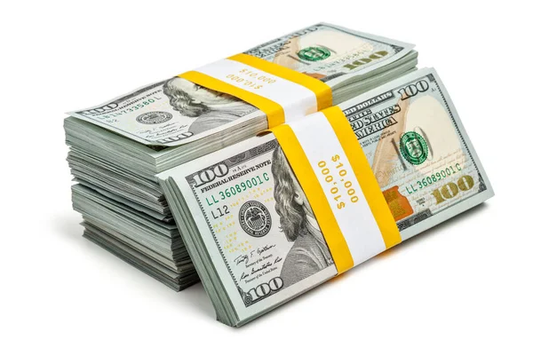 Концепция Creative Business Finance Making Money Стопка Банкнот Номиналом 100 — стоковое фото