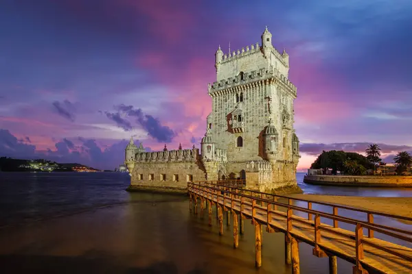 Belem Tower Tower Vincent Famous Tourist Landmark Lisboa Tourism Attraction — Stock Photo, Image