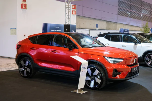 Лісабон Португалія Травня 2023 Volvo C40 Заряджає Електромобіль Виставці Ecar — стокове фото