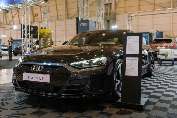 Lisabona Portugalia Mai 2023 Audi Tron Mașină Electrică Expusă Ecar — Fotografie, imagine de stoc