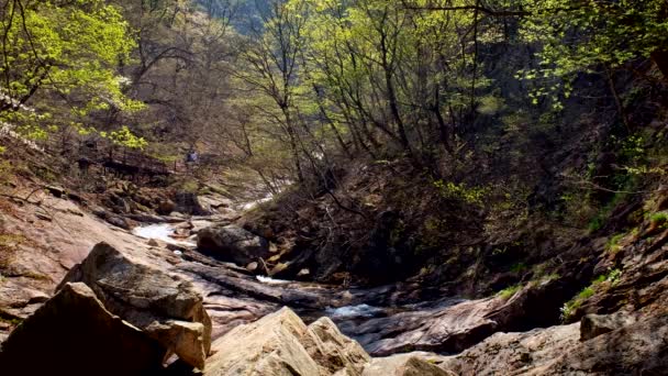 Biryong Falls Seoraksan Nationalpark Südkorea — Stockvideo