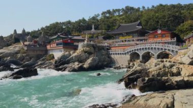 Güney Kore Busan 'daki Haedong Yonggungsa Tapınağı