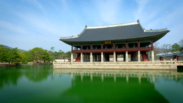 Gyeonghoeru Pavillion Koninklijke Banketzaal Gyeongbokgung Palace Seoul — Stockvideo