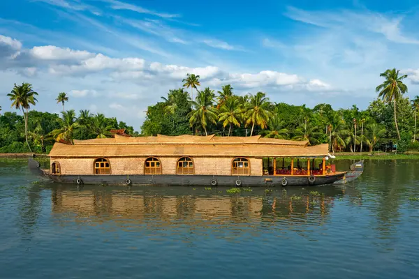 Atracción Turística Kerala Casa Flotante Turística Kerala Remansos Kerala India Fotos De Stock Sin Royalties Gratis