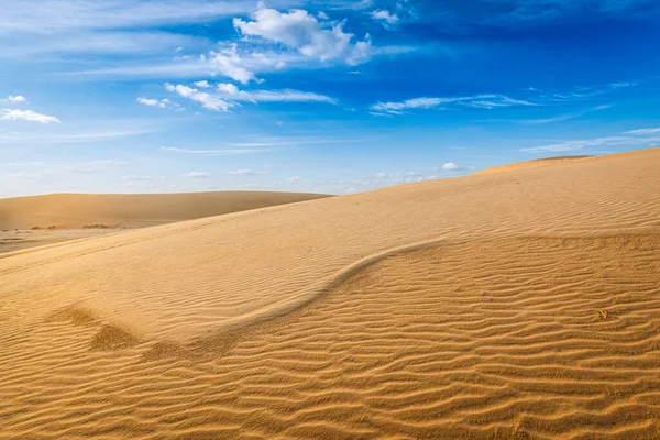 Белые Песчаные Дюны Рассвете Муй Вьетнам Стоковое Фото