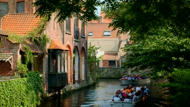 Bruges Belgium Mayıs 2018 Belçika Nın Ortaçağ Kasabası Bruges Deki — Stok video
