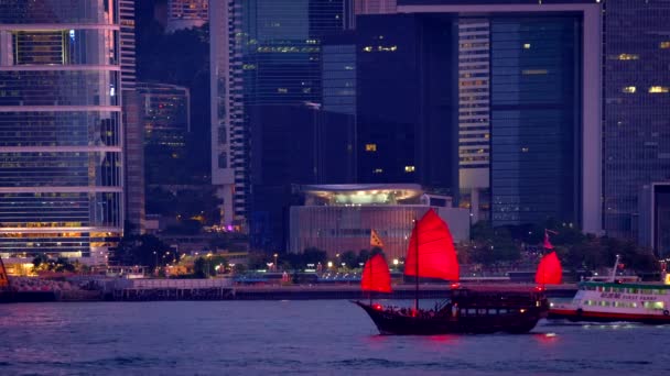 Hong Kong China 2018 Peisajul Orașului Hong Kong Zgârie Nori — Videoclip de stoc