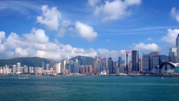 Hong Kong China Mei 2018 Hong Kong Skyline Stadsgezicht Centrum — Stockvideo