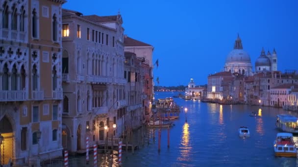 Venecia Italia Julio 2019 Vista Del Gran Canal Venecia Con — Vídeo de stock