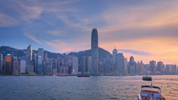 Hong Kong China Mayo 2018 Paisaje Urbano Del Horizonte Hong — Vídeos de Stock