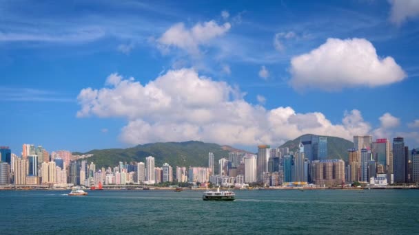 Hong Kong Čína Května 2018 Hongkongské Panorama Městských Mrakodrapů Nad — Stock video