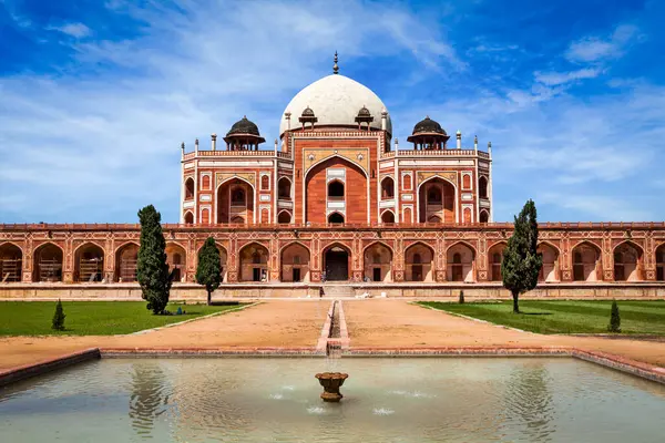 stock image Humayun's Tomb. Delhi, India. UNESCO World Heritage Site. Frontal View