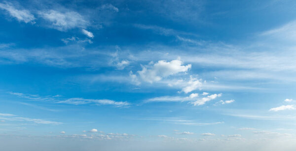 Peaceful and serene sky with clouds background