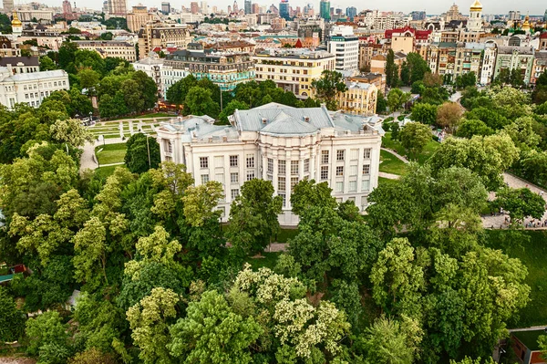 Αεροφωτογραφία Του Ιστορικού Μουσείου Στο Κίεβο Ουκρανία Στο Ηλιοβασίλεμα Ιστορικό — Φωτογραφία Αρχείου