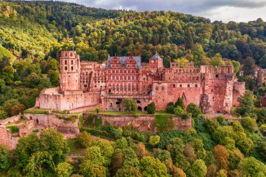 Heidelberg, Baden Wuerttemberg, Almanya 'daki şato harabesi, seyahat merkezleri, Avrupa turistik gezileri