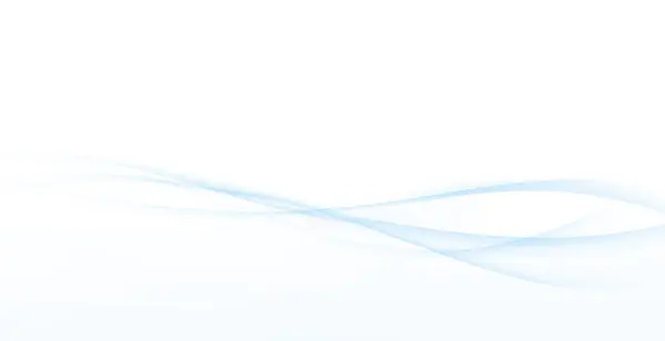 Blaue Weiche Swooshy Elegant Biegen Wellenförmige Linien Abstrakten Hintergrund Vektorillustration Stockvektor