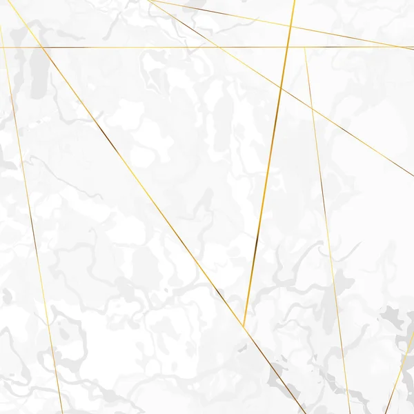 Яркие Золотистые Тонкие Линии Черно Белом Мраморном Фоне Векторная Иллюстрация Стоковый вектор