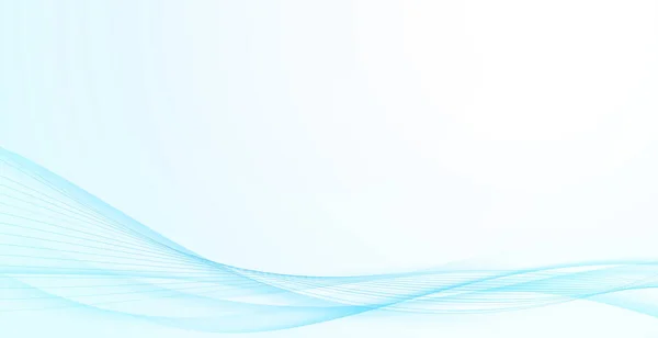 Dynamická Tekutina Modrá Měkké Jemné Čáry Přes Gradient Pozadí Vektorová Royalty Free Stock Ilustrace