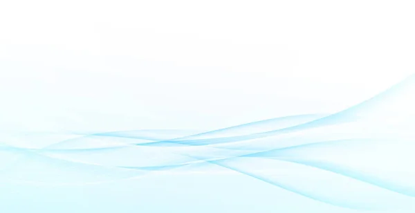 Smoke Fluid Gradient Abstract Swoosh Waves Mild Blue Background Vector Stock Illustration