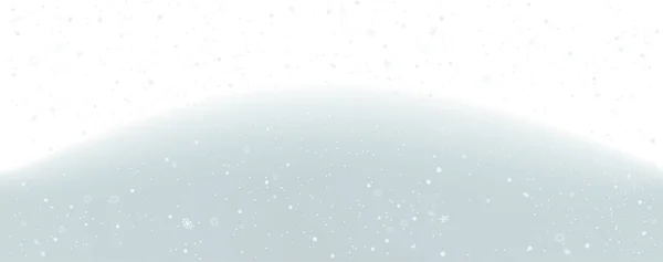 Amplia Navidad Navidad Invierno Colina Nevadas Snowdrift Con Nieve Cayendo — Archivo Imágenes Vectoriales