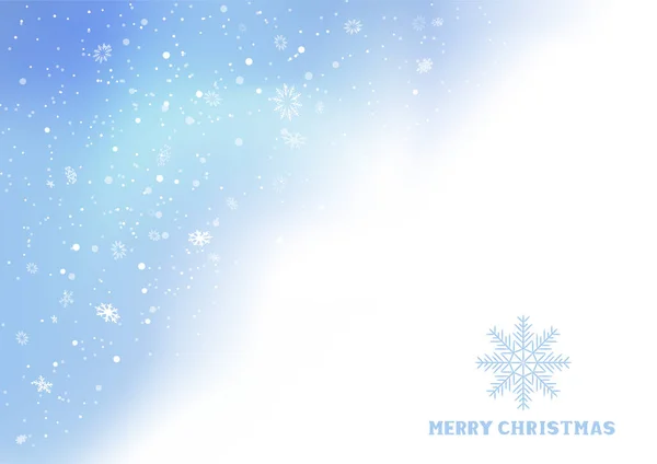 Рождественские Зимние Снегопады Искушают Пространство Зимний Праздник Украшения Синий Белый — стоковый вектор