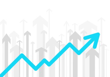Okları başarı illüstrasyonuna kaydırıyorum. Özellikler, başarılı olma yolunda karşılaşılan zorlukları ve fırsatları temsil ederek çeşitli yön ve hızlarda ok atar.