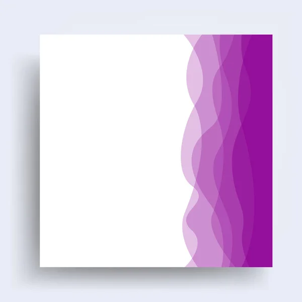 Абстрактные Фиолетово Розовые Волны Цветной Фон Баннера Тенью Творческий Стиль — стоковый вектор