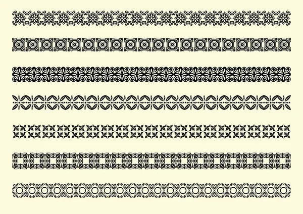 不同设计风格的装饰规则线集合 — 图库矢量图片