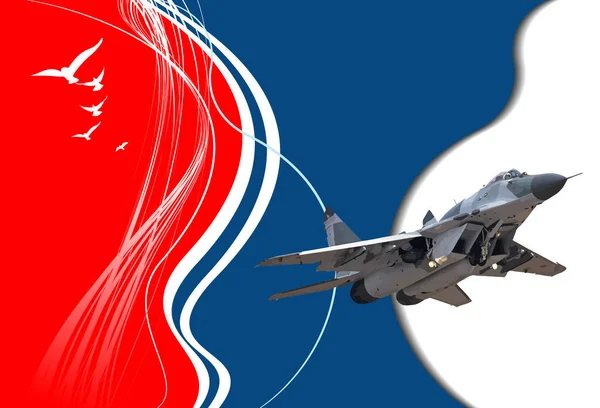 Kampfflugzeuge Bewaffnet Vektor Illustration Für Designer — Stockvektor