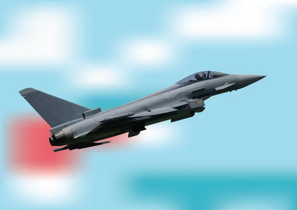 Kampfflugzeuge Bewaffnet Vektor Illustration Für Designer — Stockvektor