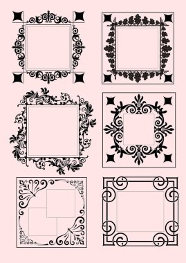 Dekoratif seramik döşemeler. El çizimi vektör illüstrasyonu