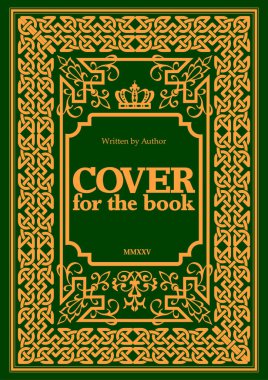 Koyu arkaplanda altın bir süs. Davetiye olarak kullanılabilir