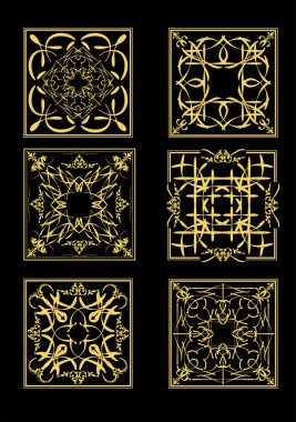 Seramik fayanslar. Renkli vektör el çizimi 