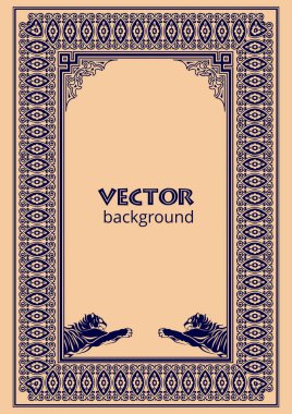 Koyu arkaplanda altın bir süs. Davetiye olarak kullanılabilir