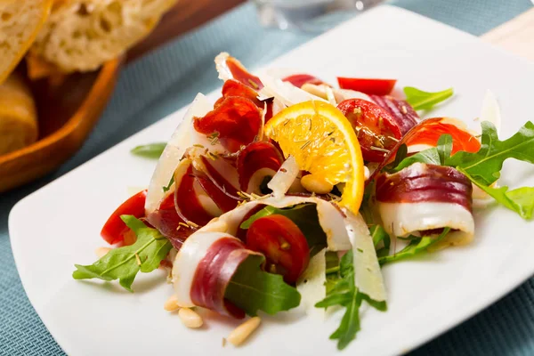Fransız Salatası Magret Canard Seche Yakın Plan — Stok fotoğraf