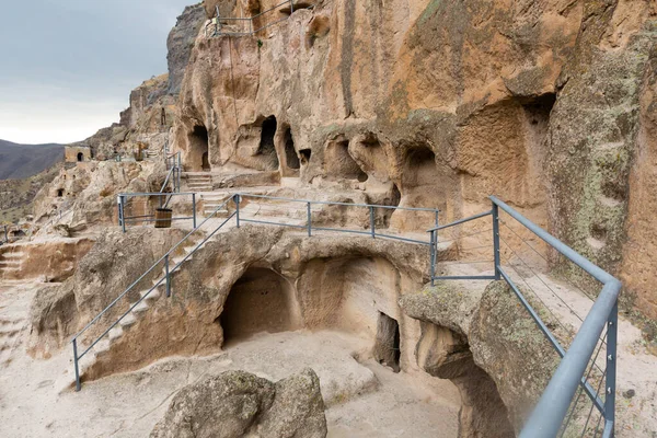 Vista Histórica Ciudad Cueva Complejo Del Monasterio Vardzia Samtskhe Javakheti — Foto de Stock