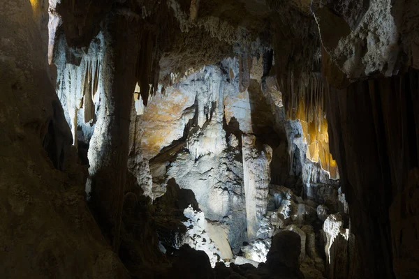 Jeskyně Démonů Geologický Pohled Jižní Francii Venkovní — Stock fotografie