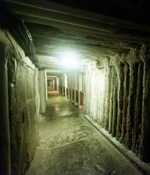 Interior View Underground Tunnels Old Mines — Stock Photo, Image