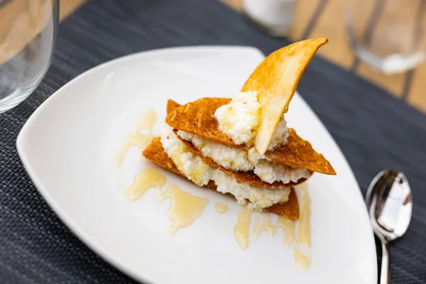 Delicious Sweet Snack Crispy Corn Tortilla Chips Delicate Soft Whey — Stok fotoğraf