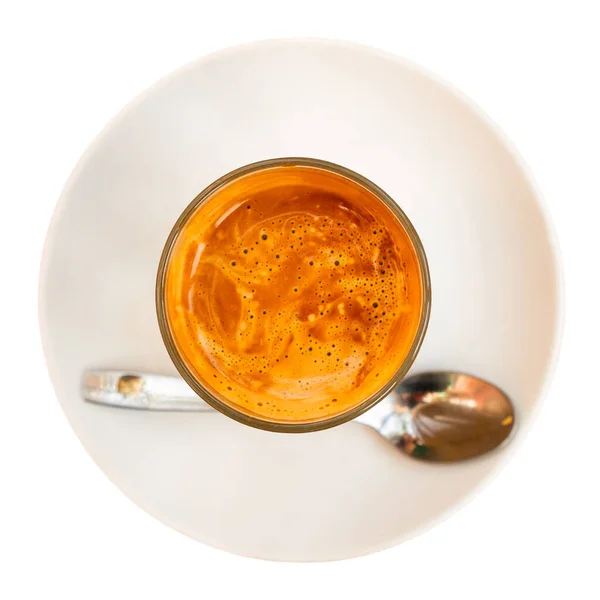Krajowym Napojem Kuchni Hiszpańskiej Jest Kawa Cortado Zrobiona Bazie Espresso — Zdjęcie stockowe