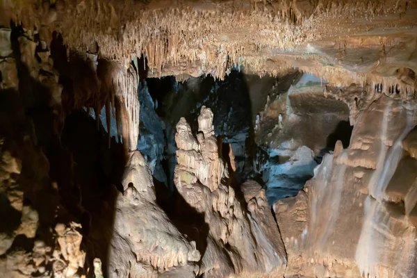 Внутрішній Вид Печеру Балкарка Частина Моравського Карсту Південно Моравському Регіоні — стокове фото