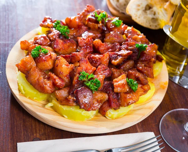 Morro Gallega Typical Spanish Dish Galicia Roasted Cut Pig Snouts — Stock Photo, Image