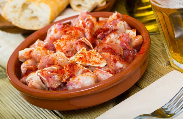 Orejas Cerdo Spanish Dish Roast Pigs Ears Spice — Stock Photo, Image